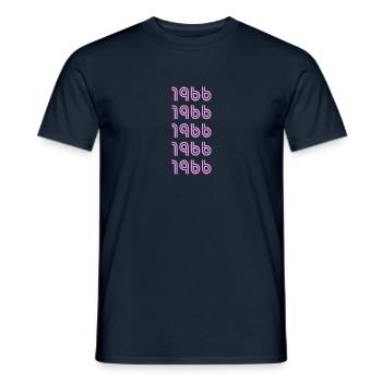 Style 1966 - Men's T-Shirt - navy - Front - AI Model Male 178 light (178cm)