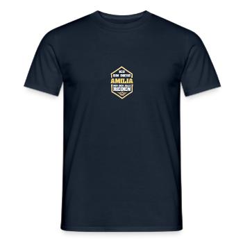 Cadeau pour Amilia - T-shirt homme - marine - Devant - AI Model Male 178 light (178cm)