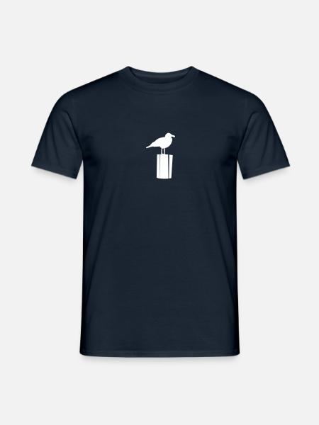 Möwe sitzend - Männer T-Shirt - 