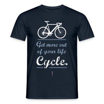 Bicycle motivation Sportbike road mountain bike bmx more - Men's T-Shirt - navy - Front - AI Model Male 178 light (178cm)