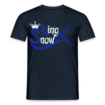 snowboarding - Men's T-Shirt - navy - Front - AI Model Male 178 light (178cm)