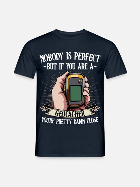 Geocacher Spruch GPS Held - Männer T-Shirt - Navy