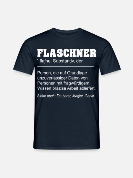 Flaschner lustige Definition - Männer T-Shirt - Navy