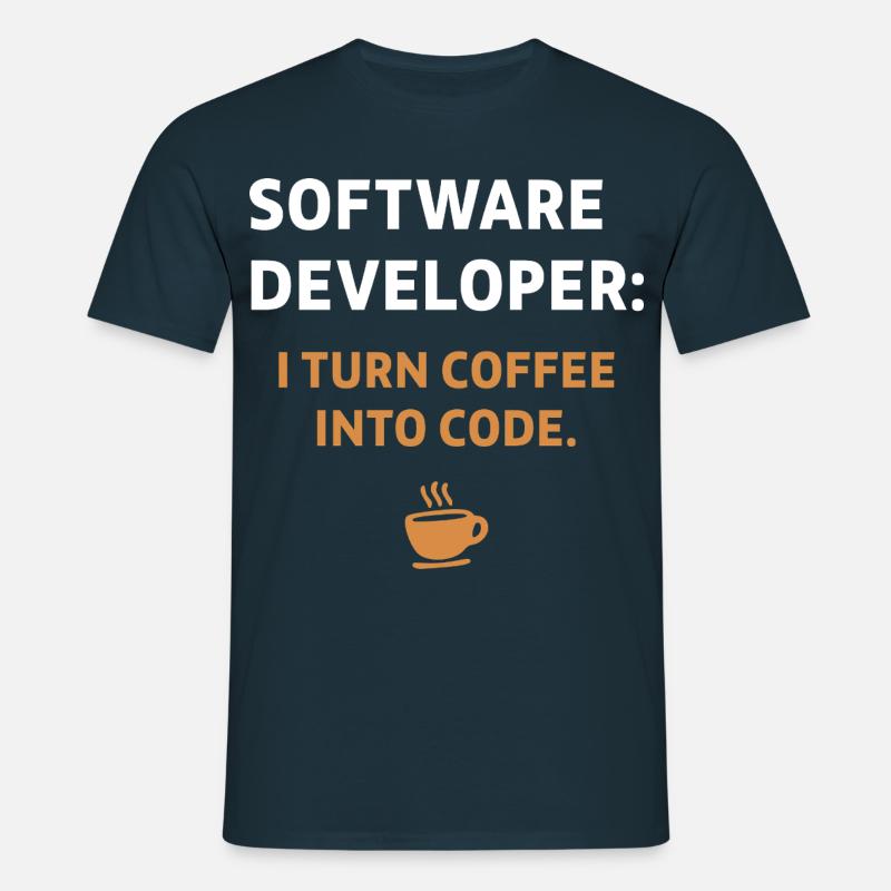 Software Developer - Coffee Edition - Men's T-Shirt - navy