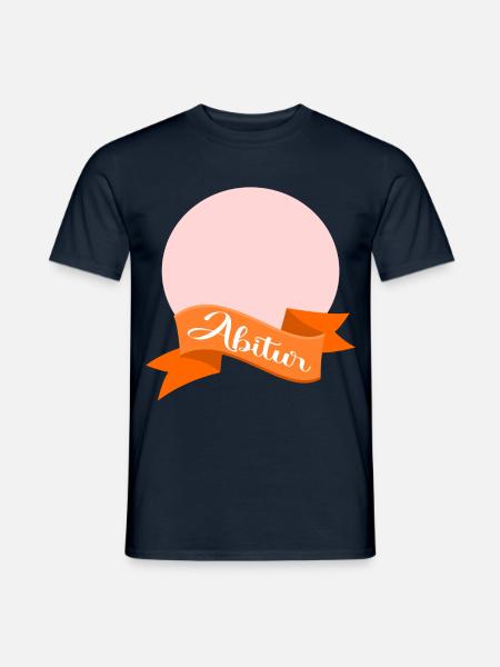 Abitur Schleife - Männer T-Shirt - Navy