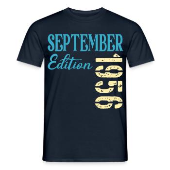 Septembre 1956 - 70e anniversaire - T-shirt homme - marine - Devant - AI Model Male 178 light (178cm)