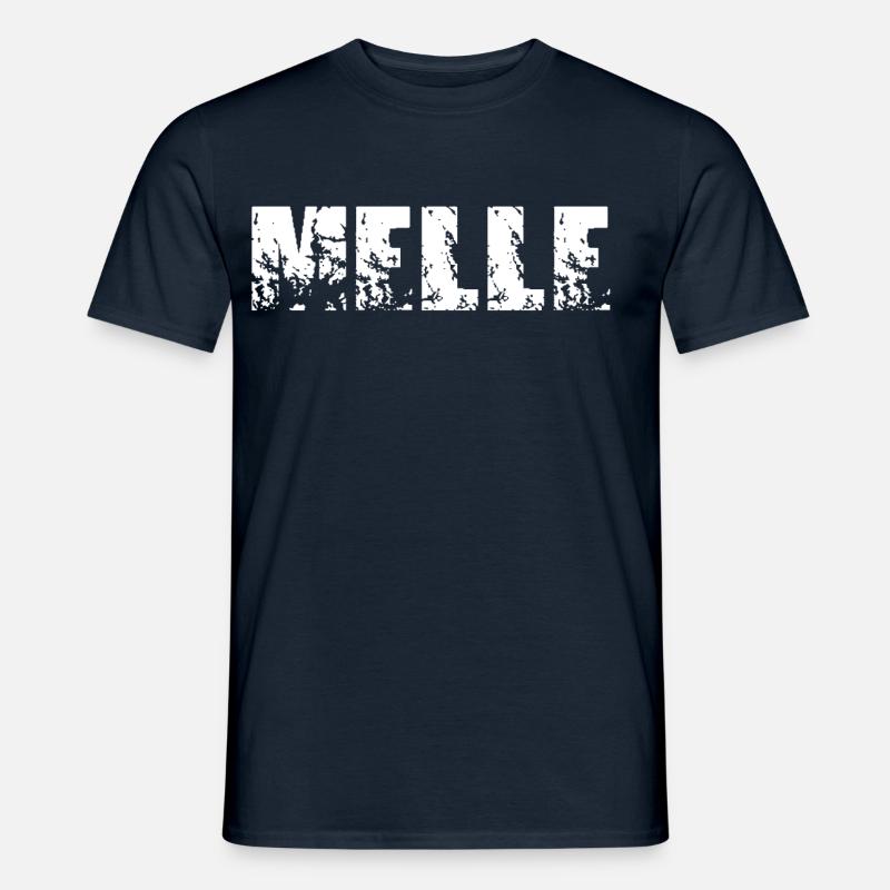 Melle - Männer T-Shirt - Navy