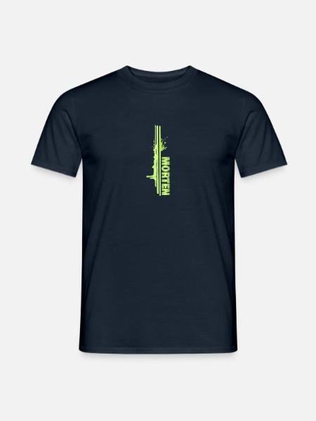 Malerei Morten - Männer T-Shirt - Navy