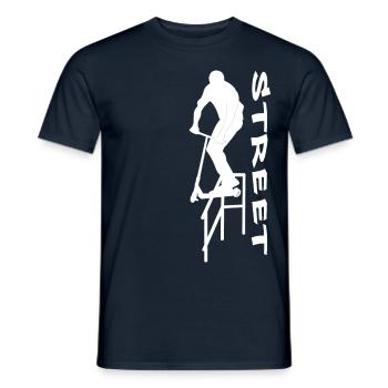 Street 4 - Männer T-Shirt - Navy - Vorne - AI Model Male 178 light (178cm)