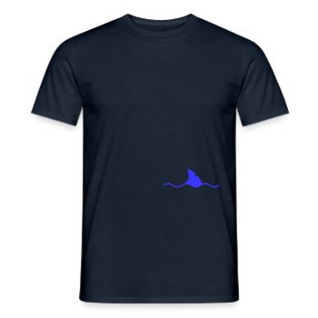 Shark Fun Shirt Fish - Men's T-Shirt - navy - Front - AI Model Male 178 light (178cm)