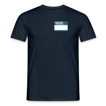 What‘s your name? - Männer T-Shirt - Navy - Vorne - AI Model Male 178 light (178cm)