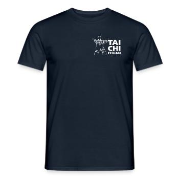Tai Chi Chuan Single Whip B - Men's T-Shirt - navy - Front - AI Model Male 178 light (178cm)