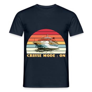 On Tour Mode | Summer Travel Adventure - Men's T-Shirt - navy - Front - AI Model Male 178 light (178cm)