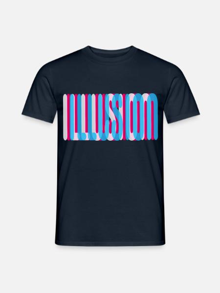 98 Illusion - Männer T-Shirt - Navy