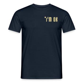 Logo gold - Männer T-Shirt - Navy - Vorne - AI Model Male 178 light (178cm)