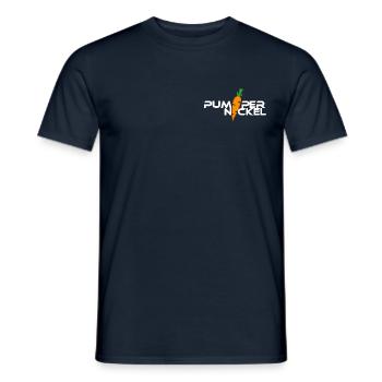 Pumpernickel Karotte - Männer T-Shirt - Navy - Vorne - AI Model Male 178 light (178cm)