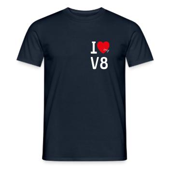 I love my V8 Big Block Motor - Männer T-Shirt - Navy - Vorne - AI Model Male 178 light (178cm)