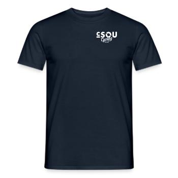 c-sou cycling team - white - Männer T-Shirt - Navy - Vorne - AI Model Male 178 light (178cm)