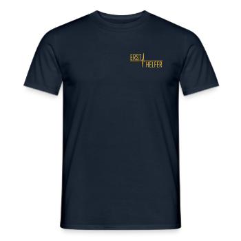 Ersthelfer Sanitäter erste Hilfe - Männer T-Shirt - Navy - Vorne - AI Model Male 178 light (178cm)
