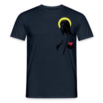 Maria - T-shirt homme - marine - Devant - AI Model Male 178 light (178cm)