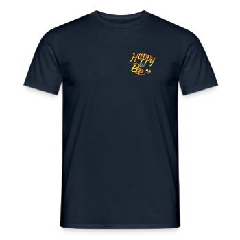 Glücklich zu sein - Männer T-Shirt - Navy - Vorne - AI Model Male 178 light (178cm)