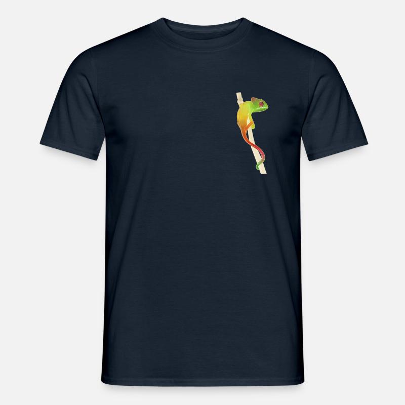 Chamäleon - Männer T-Shirt - Navy