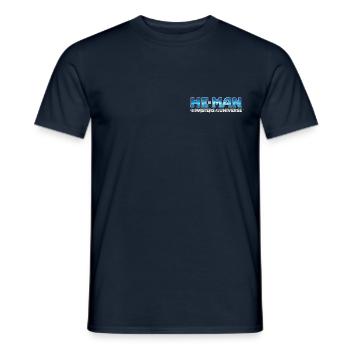 Masters Of The Universe Und He-Man Logo - Männer T-Shirt - Navy - Vorne - AI Model Male 178 light (178cm)