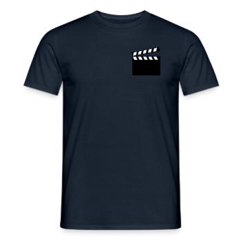 Filmklappe - Männer T-Shirt - Navy - Vorne - AI Model Male 178 light (178cm)