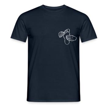 Pedicure - Men's T-Shirt - navy - Front - AI Model Male 178 light (178cm)