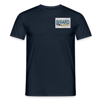 Billiards Design, Wall Art, Poster, Pool Billiards - Men's T-Shirt - navy - Front - AI Model Male 178 light (178cm)