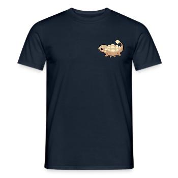 Spikylosaure l’ankylosaure - T-shirt homme - marine - Devant - AI Model Male 178 light (178cm)