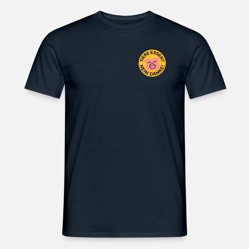 Tiere essen? Nein danke! - Männer T-Shirt - Navy