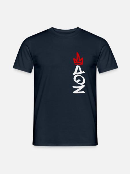 No Kings in America since 1776 Schrift vertikal - Männer T-Shirt - Navy