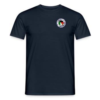 ITALY GERMANY Stamp - Men's T-Shirt - navy - Front - AI Model Male 178 light (178cm)