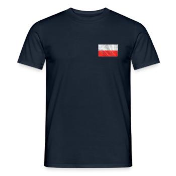 Collection Pologne 'par nikkkooo - T-shirt homme - marine - Devant - AI Model Male 178 light (178cm)