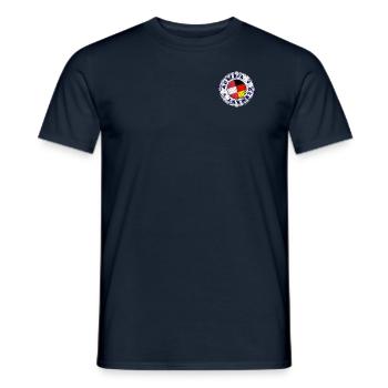 AUSTRIA GERMANY Stamp - Männer T-Shirt - Navy - Vorne - AI Model Male 178 light (178cm)
