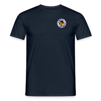 JAMAÏQUE ALLEMAGNE Timbre - T-shirt homme - marine - Devant - AI Model Male 178 light (178cm)