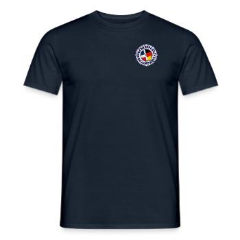 RÉPUBLIQUE DOMINICAINE ALLEMAGNE Timbre - T-shirt homme - marine - Devant - AI Model Male 178 light (178cm)