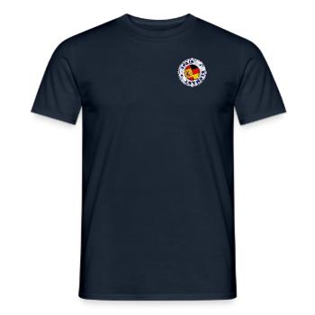 SPAIN GERMANY Stamp - Men's T-Shirt - navy - Front - AI Model Male 178 light (178cm)