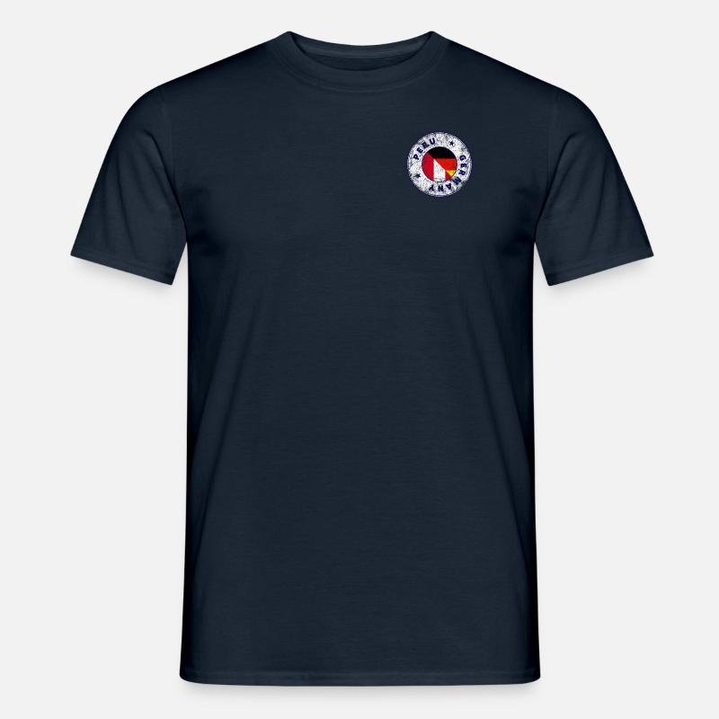 PERU GERMANY Stamp - Men's T-Shirt - navy