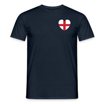 Heart of England - Men's T-Shirt - navy - Front - AI Model Male 178 light (178cm)