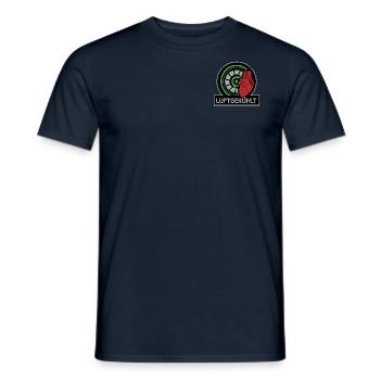Luftgekühlt Herz - Männer T-Shirt - Navy - Vorne - AI Model Male 178 light (178cm)