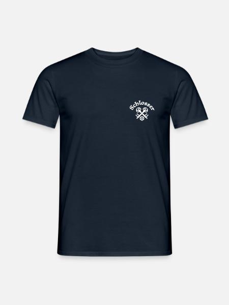 Schlosser Zunftzeichen Weis - Männer T-Shirt - Navy