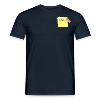 Noted - Men's T-Shirt - navy - Front - AI Model Male 178 light (178cm)