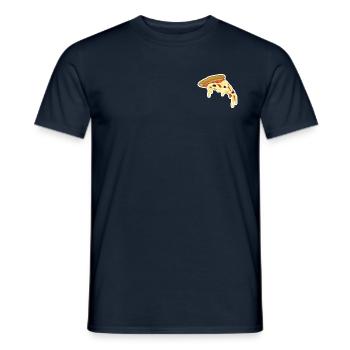 Tranche de pizza fondue - T-shirt homme - marine - Devant - AI Model Male 178 light (178cm)