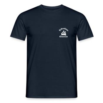 Schreiner Zunftzeichen Weiss Geselle - Männer T-Shirt - Navy - Vorne - AI Model Male 178 light (178cm)