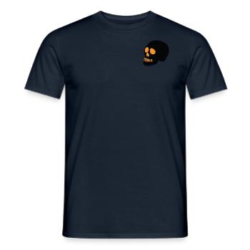 Crâne Halloween 2 - T-shirt homme - marine - Devant - AI Model Male 178 light (178cm)