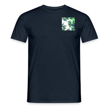 000109 frühling fraktal - Männer T-Shirt - Navy - Vorne - AI Model Male 178 light (178cm)