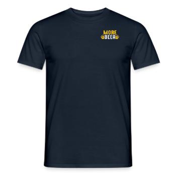 Plus de bière - T-shirt homme - marine - Devant - AI Model Male 178 light (178cm)