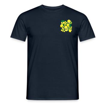 Lemons - Men's T-Shirt - navy - Front - AI Model Male 178 light (178cm)